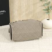 Fortok Chanel 25 Ebony Suede Bag 30 x 26 x 14cm - 4