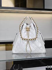 Fortok Chanel 25 White Caviar Leather Bag 40*30*15cm - 1