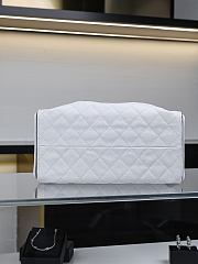 Fortok Chanel 25 White Caviar Leather Bag 40*30*15cm - 6