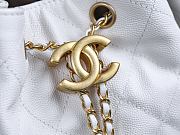 Fortok Chanel 25 White Caviar Leather Bag 40*30*15cm - 4