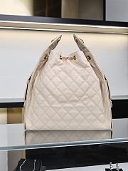 Fortok Chanel 25 Beige Caviar Leather Bag 40*30*15cm - 4