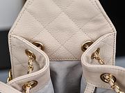 Fortok Chanel 25 Beige Caviar Leather Bag 40*30*15cm - 2
