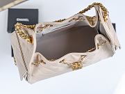 Fortok Chanel 25 Beige Caviar Leather Bag 30 x 26 x 14cm - 6