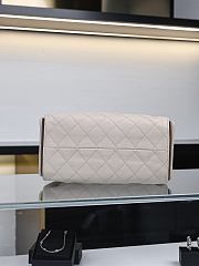 Fortok Chanel 25 Beige Caviar Leather Bag 30 x 26 x 14cm - 5