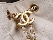Fortok Chanel 25 Beige Caviar Leather Bag 30 x 26 x 14cm - 4