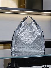 Fortok Chanel 25 Silver Caviar Leather Bag 40*30*15cm - 3