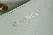 Fortok Chanel 25 Baby Green Caviar Leather Bag 30 x 26 x 14cm - 6