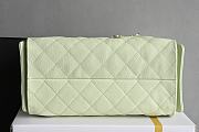 Fortok Chanel 25 Baby Green Caviar Leather Bag 30 x 26 x 14cm - 2