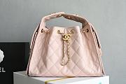 Fortok Chanel 25 Baby Pink Caviar Leather Bag 30 x 26 x 14cm - 1