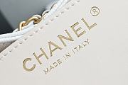 Fortok Chanel 25 White Caviar Leather Bag 30 x 26 x 14cm - 6