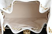 Fortok Chanel 25 White Caviar Leather Bag 30 x 26 x 14cm - 5