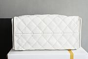 Fortok Chanel 25 White Caviar Leather Bag 30 x 26 x 14cm - 4