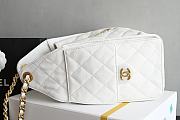 Fortok Chanel 25 White Caviar Leather Bag 30 x 26 x 14cm - 2