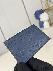 Fortok Louis Vuitton Card Holder Navy Blue 11 x 7 cm - 5