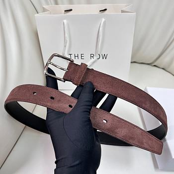 Fortok The Row Belt Suede Rouge