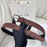 Fortok The Row Belt Suede Rouge - 2