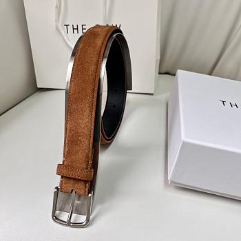 Fortok The Row Belt Suede Brown