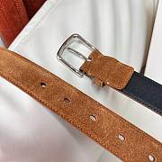 Fortok The Row Belt Suede Brown - 5