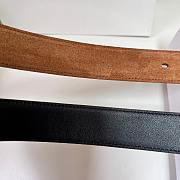 Fortok The Row Belt Suede Brown With Gold Hardware - 3