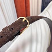 Fortok The Row Belt Suede Chocolate - 6