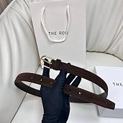 Fortok The Row Belt Suede Chocolate - 5