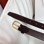 Fortok The Row Belt Suede Chocolate - 2