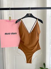 Fortok Miu Miu Swimsuit Brown - 1