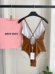 Fortok Miu Miu Swimsuit Brown - 2