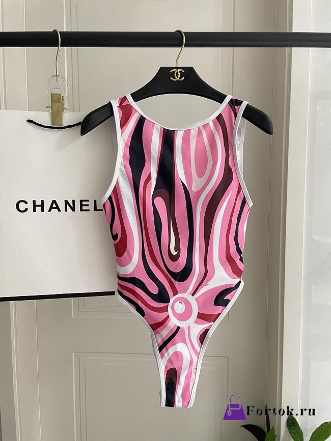 Fortok Pucci Swimsuit Pink  - 1