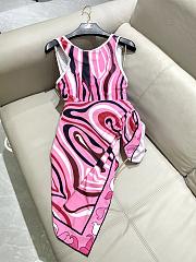 Fortok Pucci Swimsuit Pink  - 5