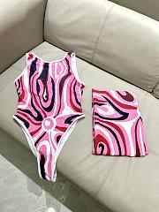 Fortok Pucci Swimsuit Pink  - 2