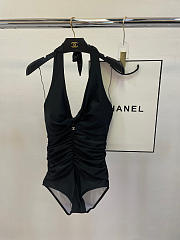Fortok Chanel Swimsuit Black 02  - 1