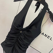 Fortok Chanel Swimsuit Black 02  - 5
