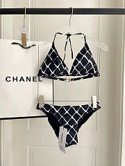 Fortok Chanel Bikini Caro Black And White - 1