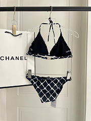 Fortok Chanel Bikini Caro Black And White - 2