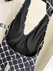 Fortok Chanel Swimsuit Caro Black And White - 5