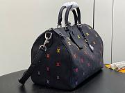 Fortok Louis Vuitton Speedy 40 Bandoulière Blason Denim 40*26*23Cm - 6