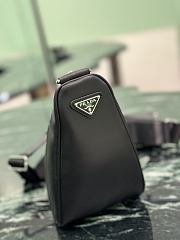 Fortok Prada Triangle Bag Black 26×14×12cm - 6