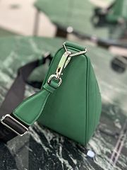 Fortok Prada Triangle Bag Green 26×14×12cm - 5