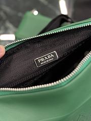 Fortok Prada Triangle Bag Green 26×14×12cm - 3