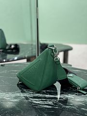 Fortok Prada Triangle Bag Green 26×14×12cm - 2