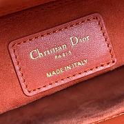 Fortok Dior Lady Dior ABC Bag Orange 20.5*8.5*17 cm - 6
