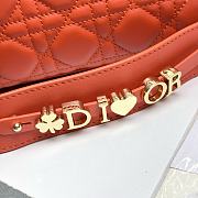Fortok Dior Lady Dior ABC Bag Orange 20.5*8.5*17 cm - 5