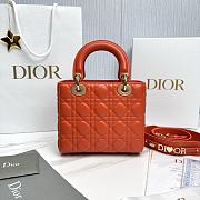 Fortok Dior Lady Dior ABC Bag Orange 20.5*8.5*17 cm - 2