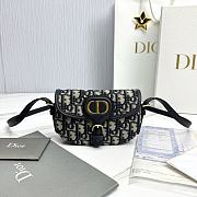 Fortok Dior - Bobby East-West Bag Azure Blue Box Calfskin 17.5×11×3.5cm - 1