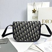 Fortok Dior - Bobby East-West Bag Azure Blue Box Calfskin 22×17×6cm - 5