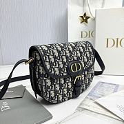 Fortok Dior - Bobby East-West Bag Azure Blue Box Calfskin 22×17×6cm - 3