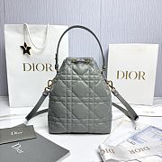 Fortok Dior Bucket Bag Grey 14*15*7cm - 2
