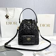 Fortok Dior Bucket Bag Black 14*15*7cm - 1