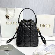 Fortok Dior Bucket Bag Black 14*15*7cm - 6